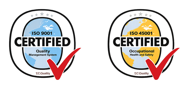 ISO 9001 and ISO 45001 management systems
