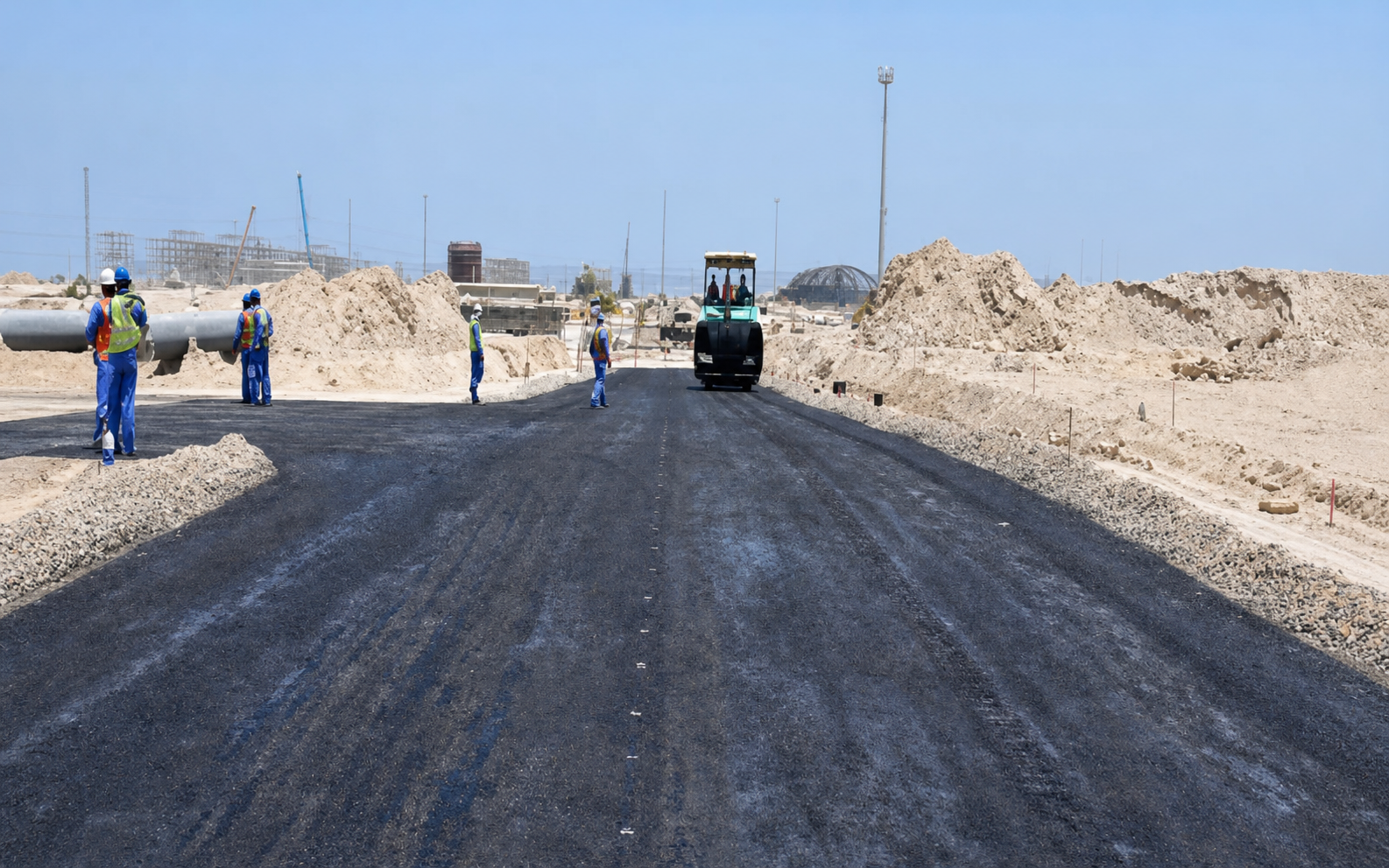 Batinah Expressway service-road and fencing works
