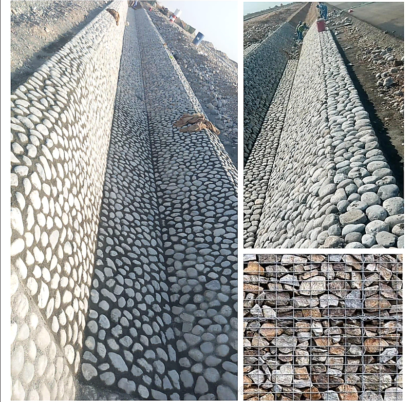 Stone riprap works at Al Khazaen Barka Al Batinah South project